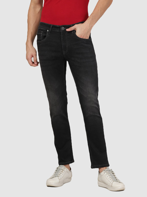 Slim-fit denim jeans black - Men