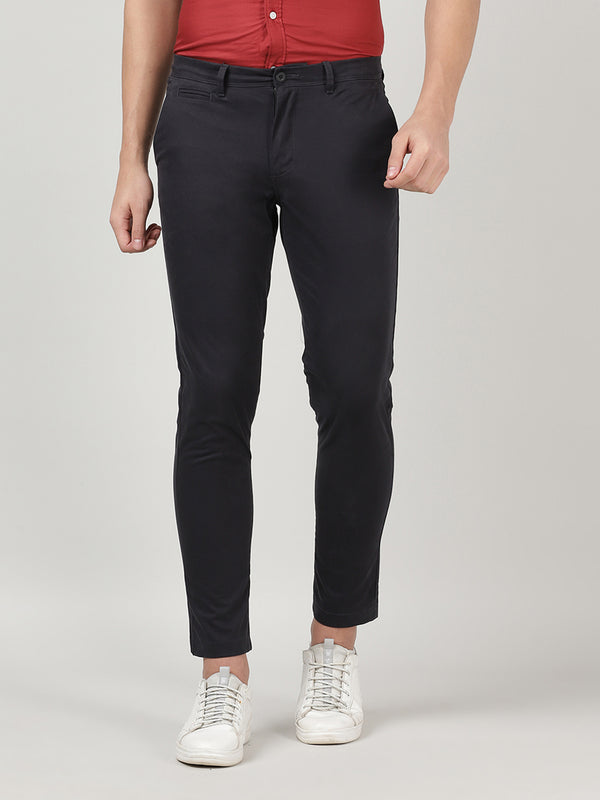 Buy Black Solid Cotton Stretch Chino Pant for Men Online India  tbase