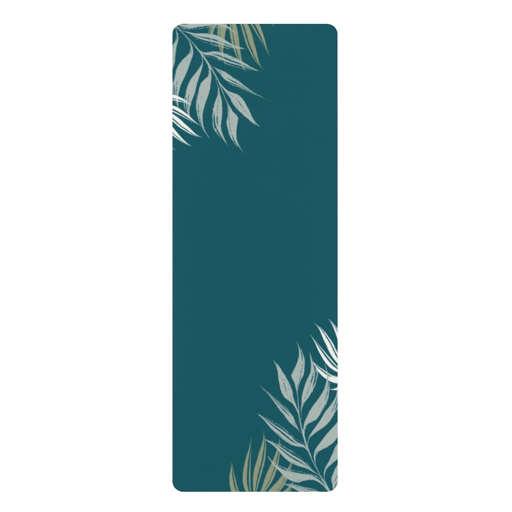 Olive w/ White Branch Rubber Yoga Mat