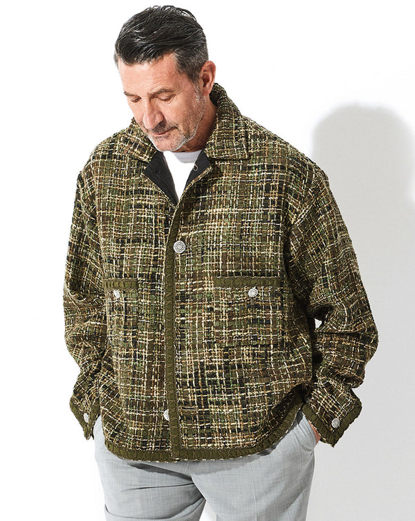 READYMADE tweed shirt jacket ツイード レディメイド | jarussi.com.br