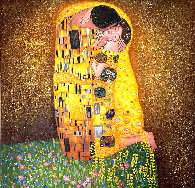 Oranje Edele Petulance Der Kuss - Gustav Klimt – Galerie Mont-Blanc
