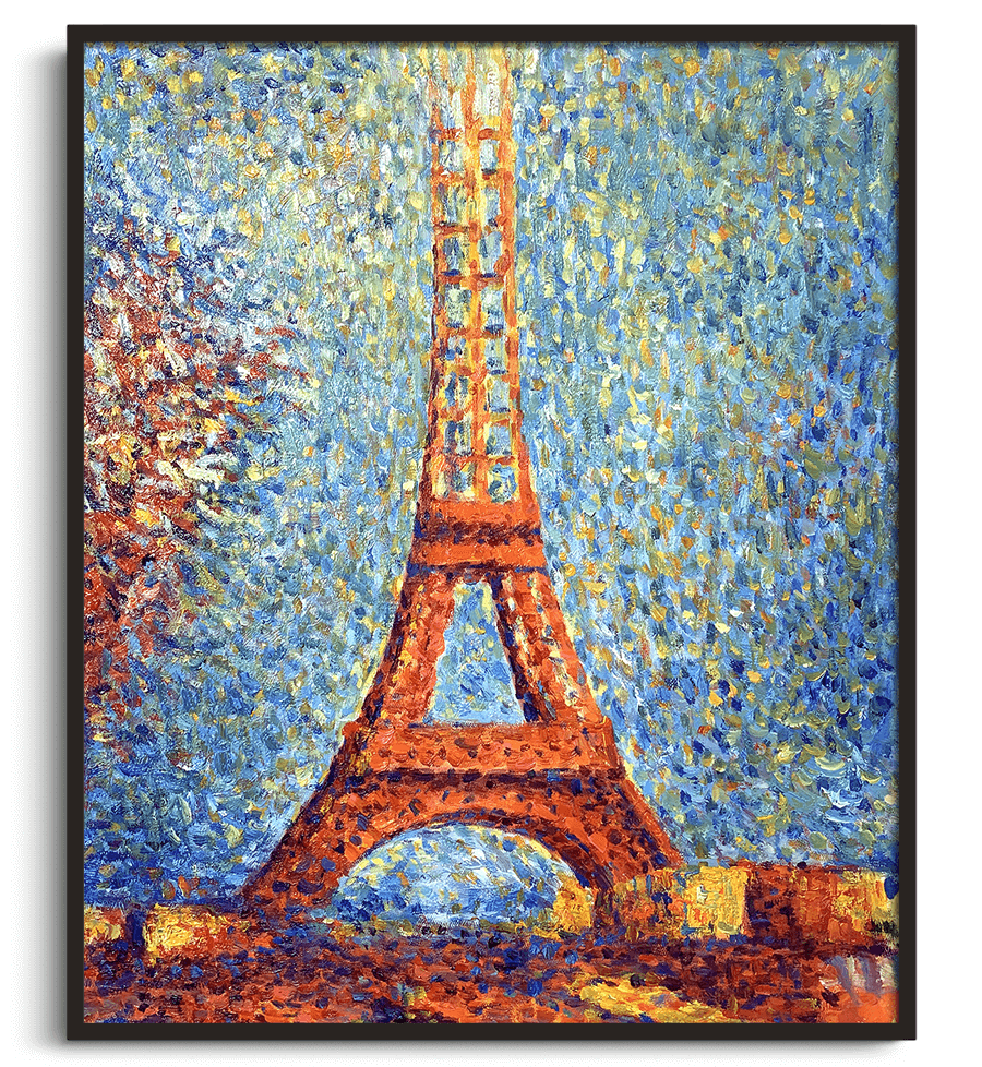 Reproduction de La Tour Eiffel de Georges Seurat – Galerie Mont-Blanc