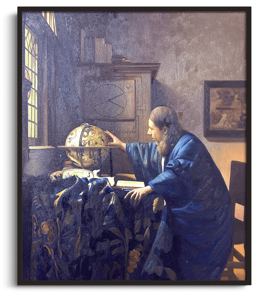 Reproduction de L'Astronome de Johannes Vermeer – Galerie Mont-Blanc