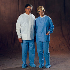 O&M Halyard Inc Lab Jacket White X-Large Hip Length Disposable