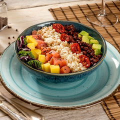Poke Bowl with Rustic Semi-Dried Tomatoes