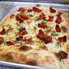 Focaccia with Rustic Semi-Dried Tomatoes