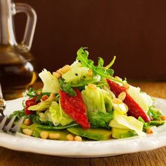 Salad with Semi-Dried Rustic Tomatoes