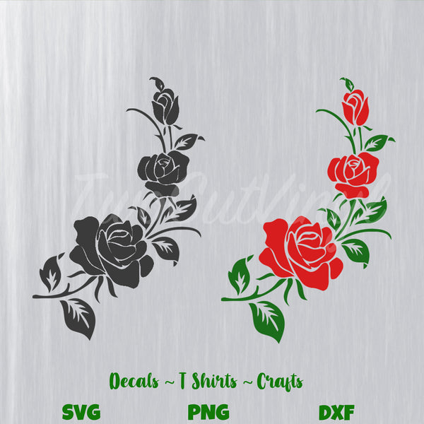 Download Rose Vine Svg File For Cutting Rosevine Flower Svg Rosebush Svg Vin Svgs Tees By Two Cut Vinyl SVG, PNG, EPS, DXF File