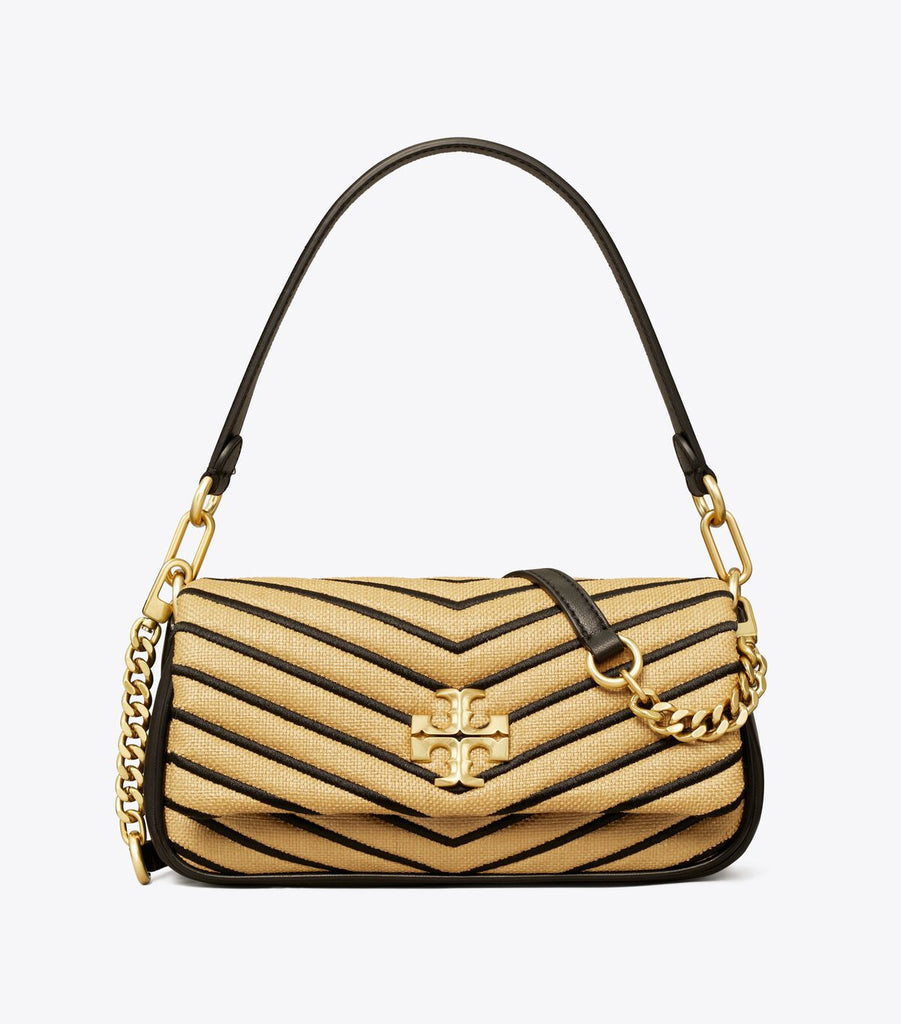 Tory Burch Kira Chevron Soft Straw Small Flap Shoulder Bag- Natural & –  Meharshop