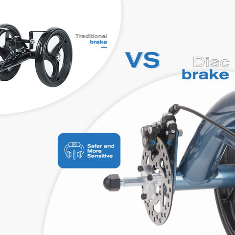 Knee Scooter with Reliable Disc Brake
