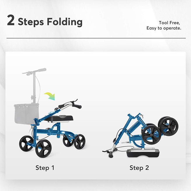 Easy to Fold Knee Scooter