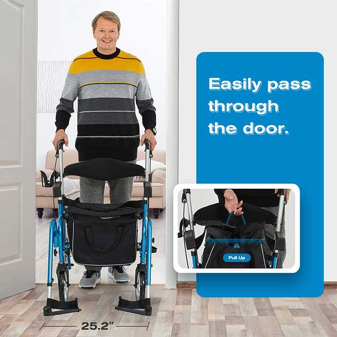 Compact Rollator Wheelchair