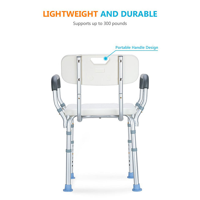 Durable Shower Chair With Arms
