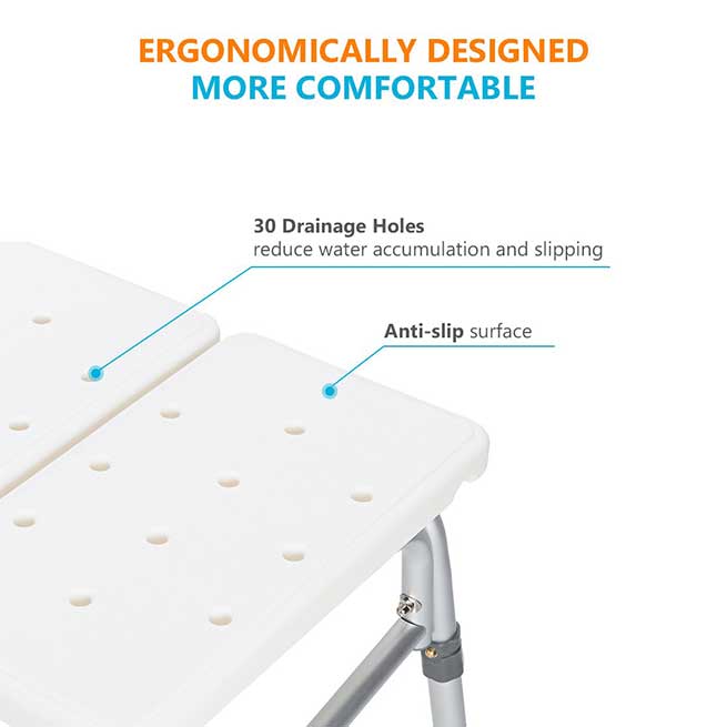 Ergonomic Design Tub Transfer Bench