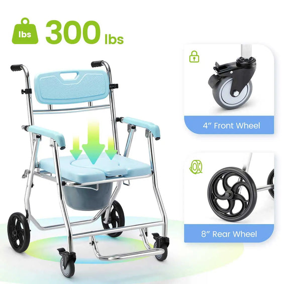 Shower/Commode Wheelchair Wheel