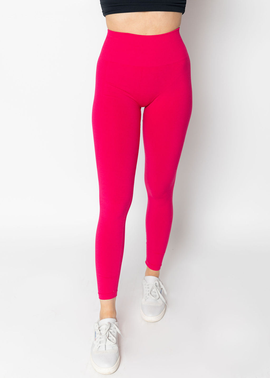Women's Brushed Sculpt High-Rise Leggings - All in Motion Coral Pink L 