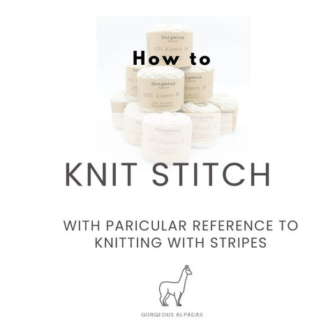 Knit stitch video