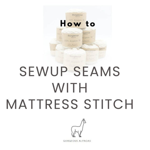 Mattress stitch video