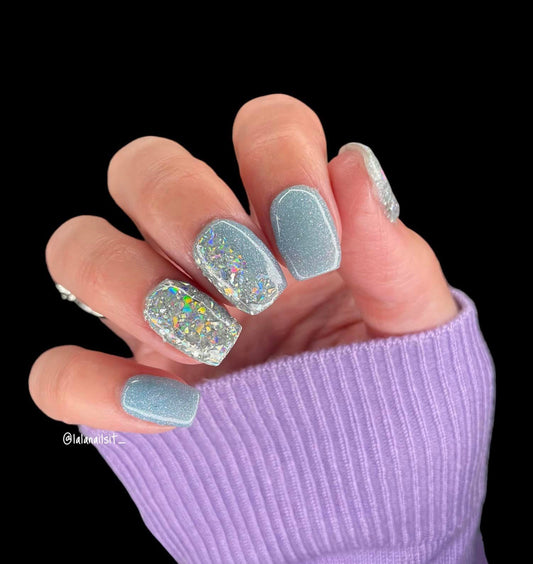 Pink Holographic Nail Flakes – Royal House Of Beauty