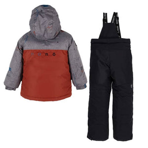 Men's Snow Suit, Grey Storm