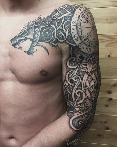 ancient celtic dragon tattoo