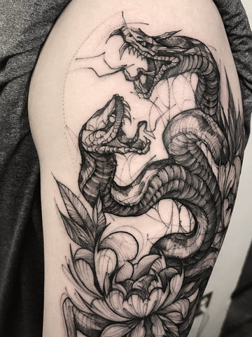 serpent dragon tattoos