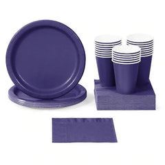 Purple Party Tableware