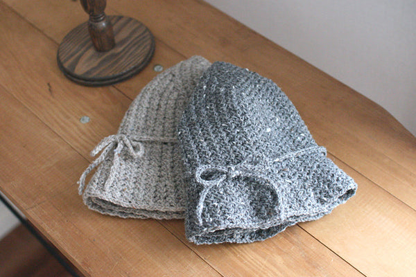 かぎ針編み 冬のハット 帽子