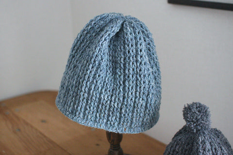 Crochet pattern Parent-child rib cap No.2 adult size work image