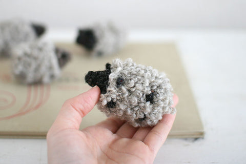 Crochet pattern Sheep with removable wool tummy side