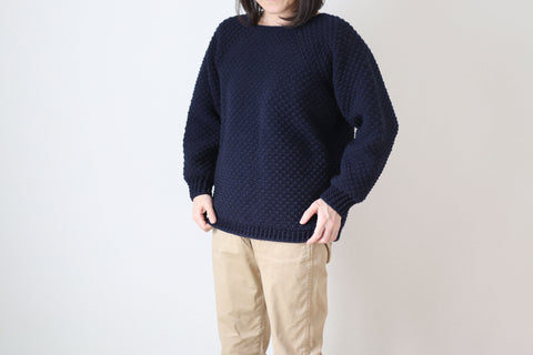 Crochet sweater wearing image