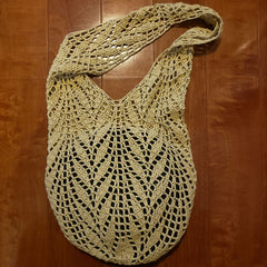 tamazou's Leaf pattern shoulder bag crochet piece