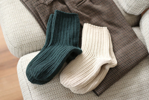 crochet socks ribbed socks