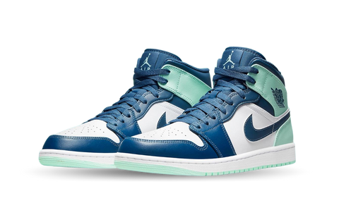 air jordan mid navy blue