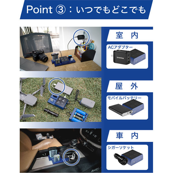 Bronine VOLKIT バッテリーチャージャーシステム用アダプター