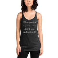 What part of \math don't you understand? - Women's Tank Top