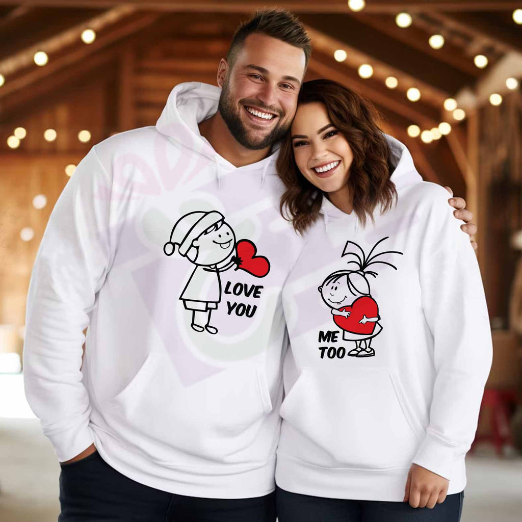 Love him/ Love her Matching Couple Hoodies  Couple Sweatshirts by iberry's  – theiberrysstore