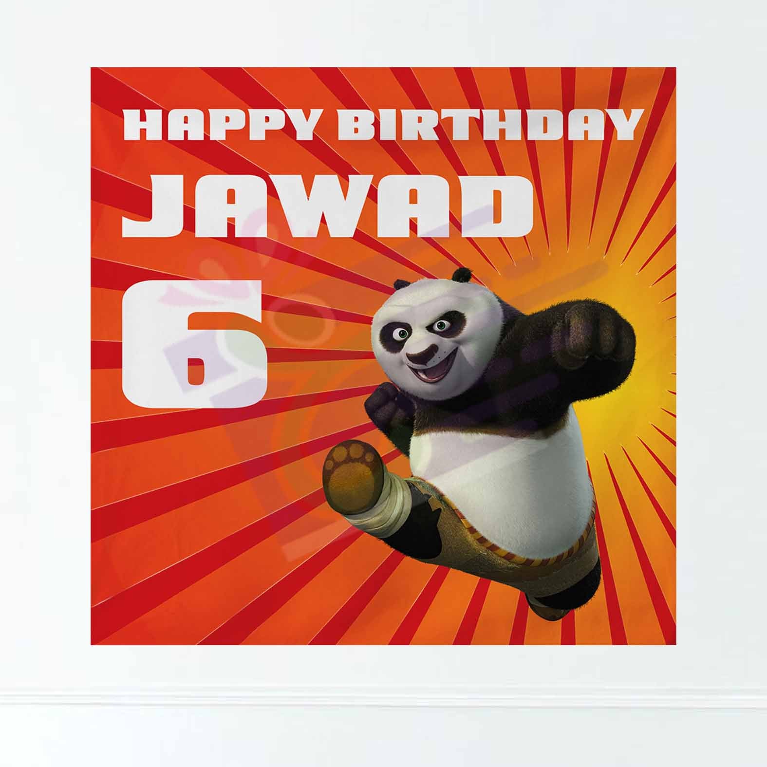 kung fu panda birthday card