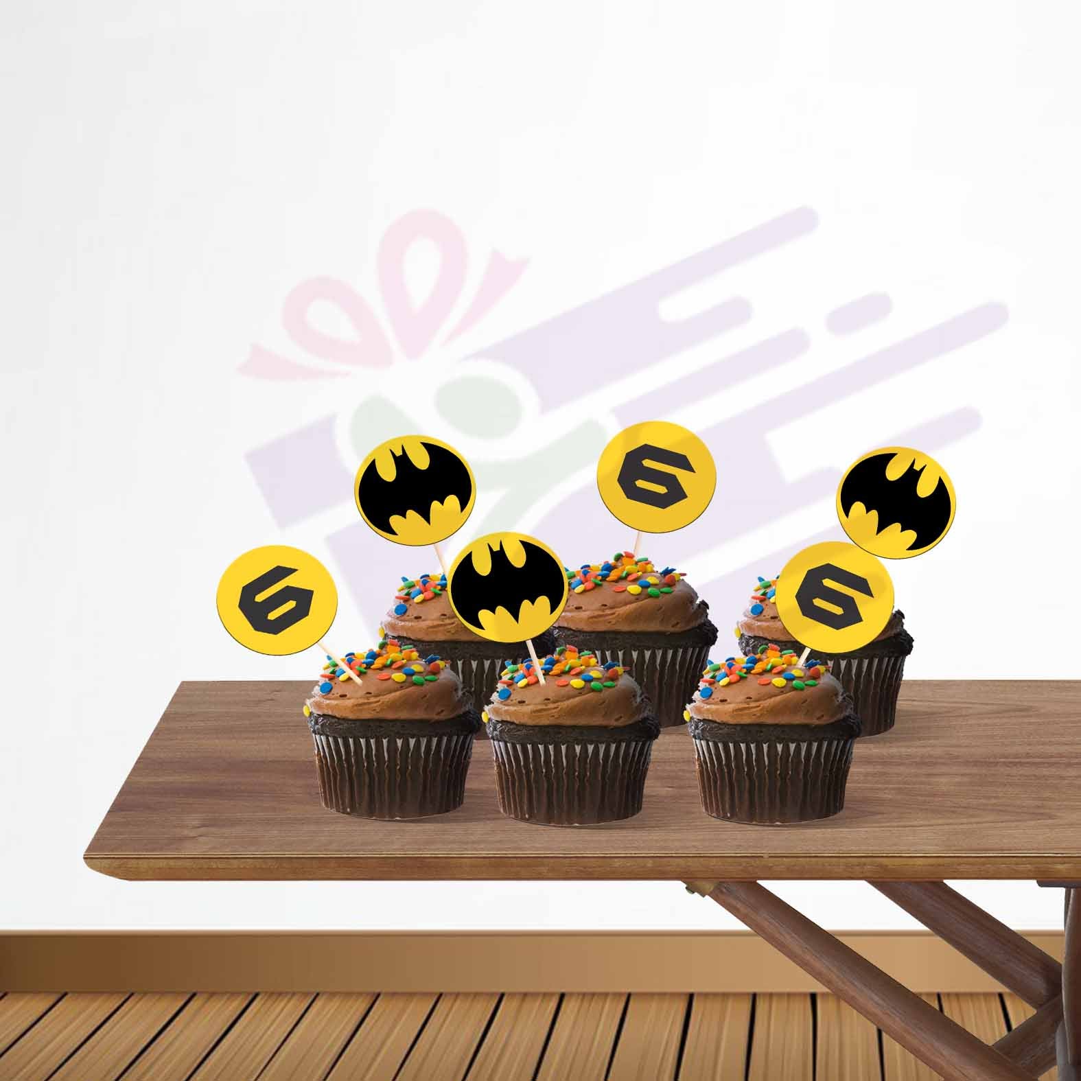 Lego batman cupcake stick – 5ouza3balat