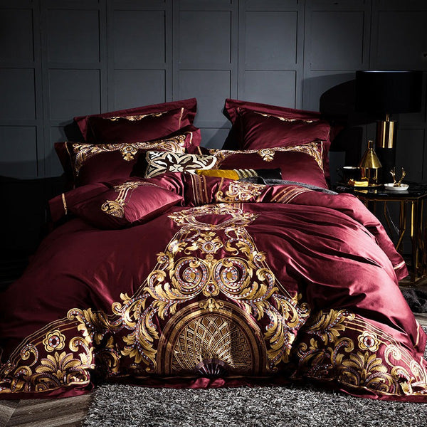 Ravenna Grande Bedspread - Jacquard Chenille Quilted - Victorian Style  Decor - Burgundy Color - Elegant Bedding for Royal Aesthetic Bedspread  Grande Queen 