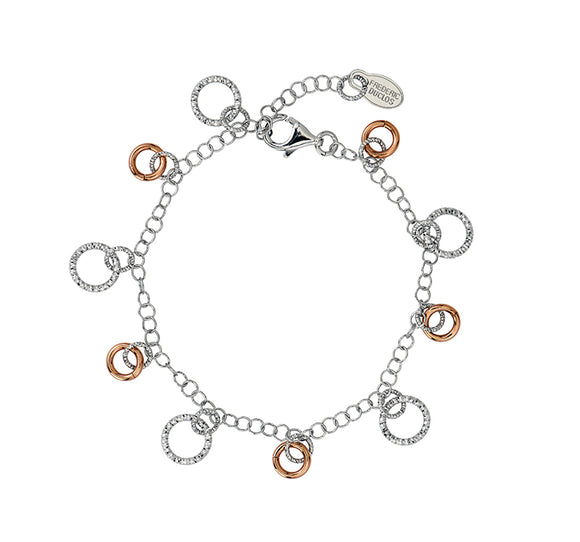 STERLING SILVER + ROSE GOLD PLATED DANCE BRACELET – Reichman Jewelers
