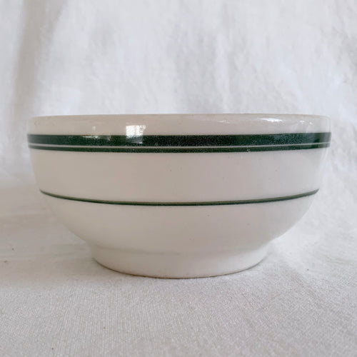 Vintage Shenango China Vitreous Stoneware Off-White w/ Green