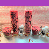 Sex Candles| Naughty Candles with sex shot glasses| Dirty Candles| Sex Gift| Kinky Gift| Naughty Gift for him and her - Evolve Boutique 