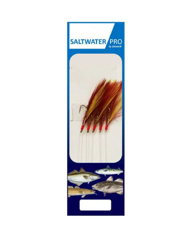 Dennett Saltwater Pro 5 Hook Blue/White Feathers Rig – DENNISTONS