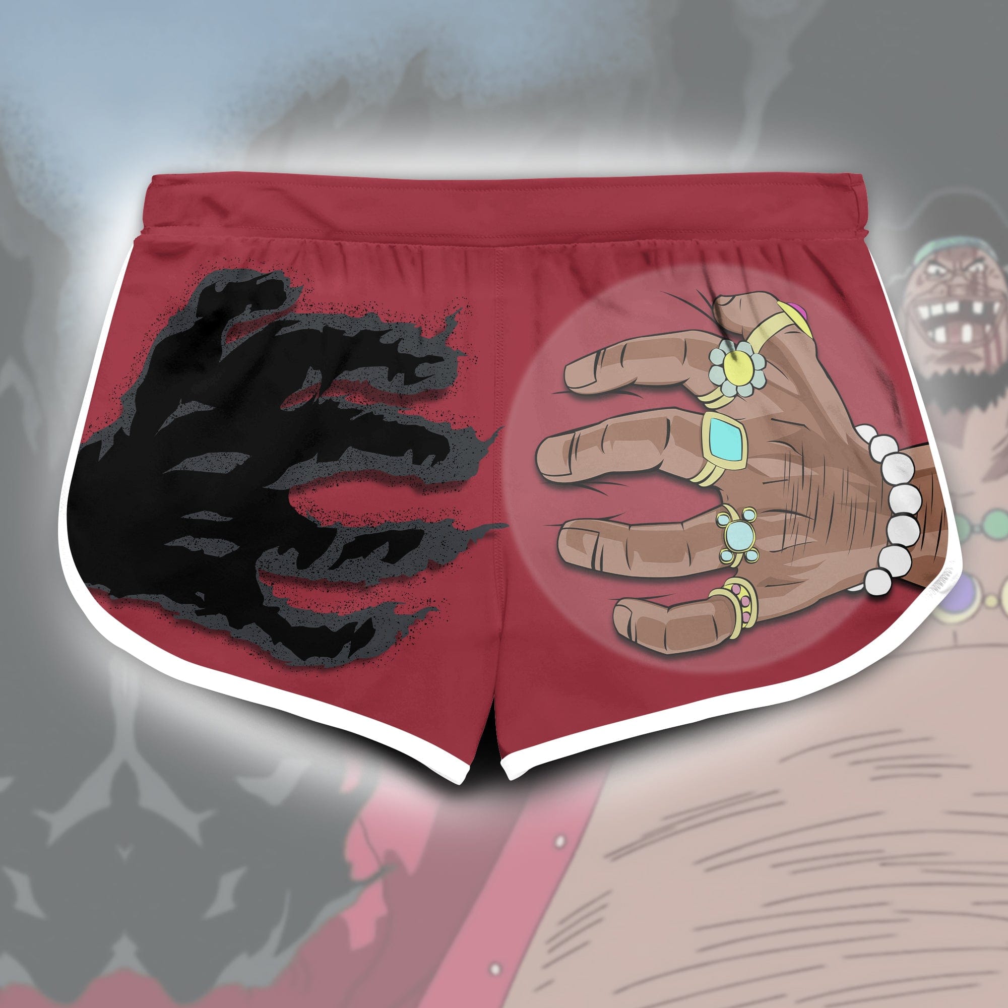 Inspired By One Piece Marshall D. Teach Booty Shorts Booty Shorts DrawyMe 