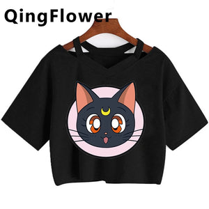 Sailor Moon Crop Tops - Dark Crow Sales - Sailor Moon Tank Top