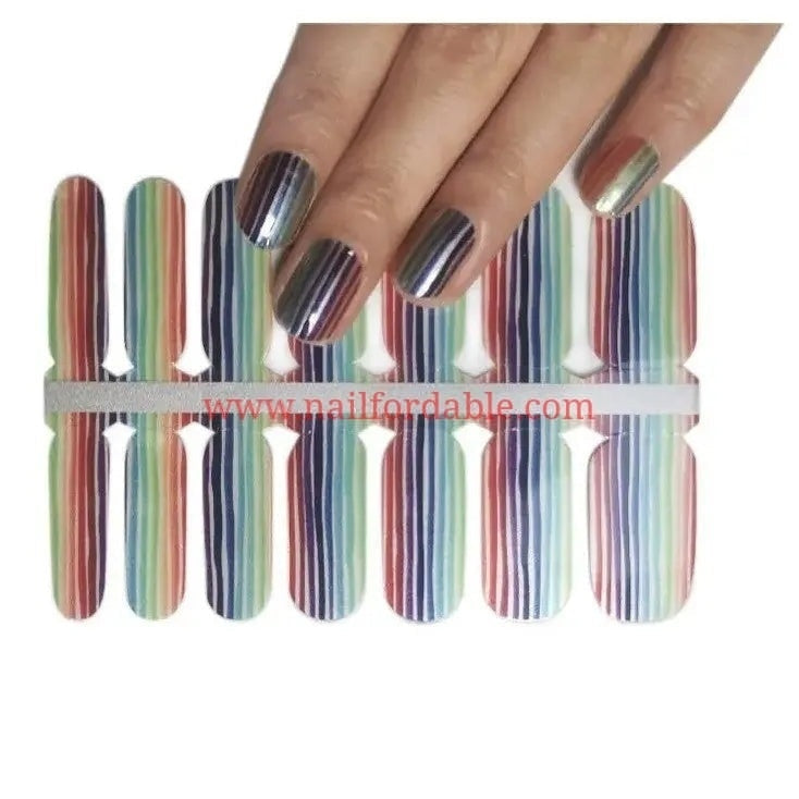 Blinds of color - NAILFORDABLE! - Nail Wraps - Nail Stickers - Nail Polish - Gel Nail Wraps