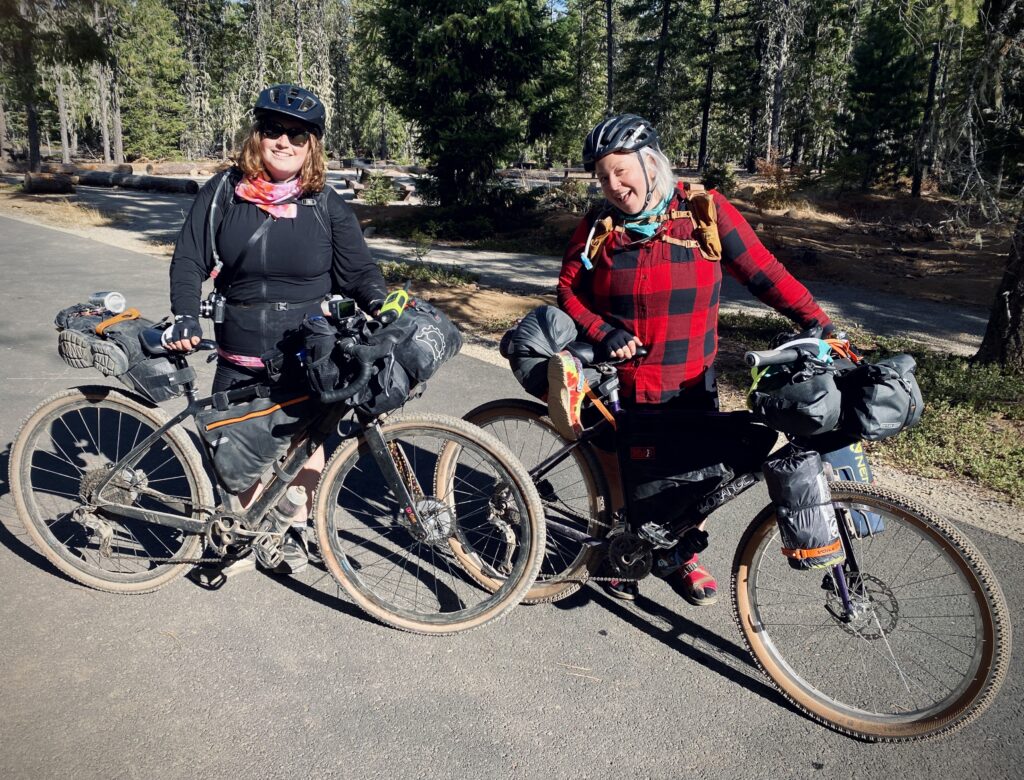 Marley Blonsky shows off her bikepacking setup