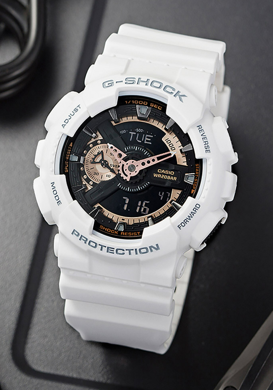 Reloj Hombre CASIO G-SHOCK GA-110RG-7ADR Sport Digital Blanco – Zurich Relojes