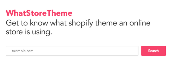 WhatStoreTheme - Shopify theme inspector tool